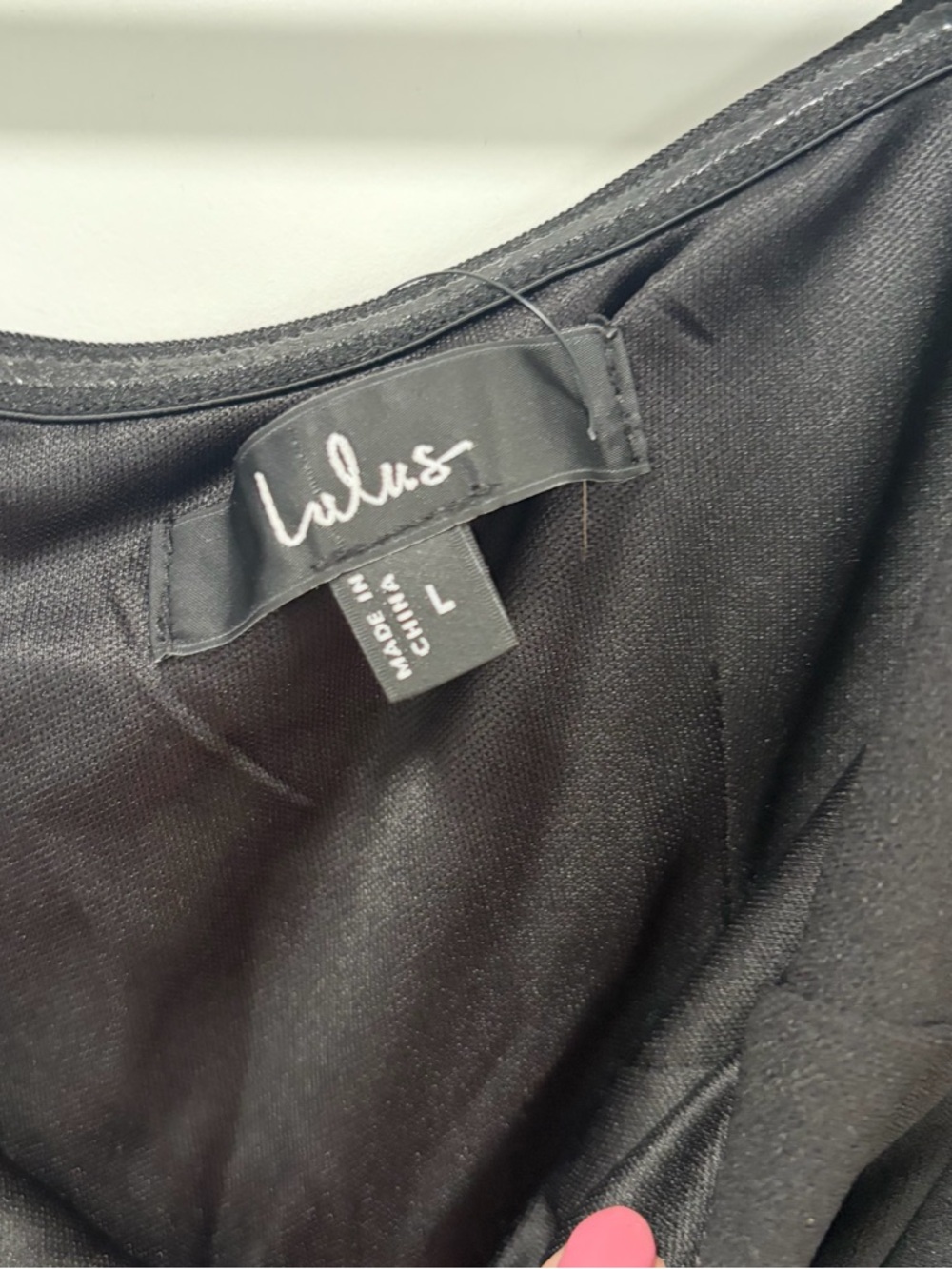 Lulus Infinitely Elegant NWT size Large Black Long Sleeve Maxi Dress Square Neck - Picture 5 of 13